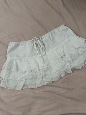 Urban Outfitters White Cotton Skirt